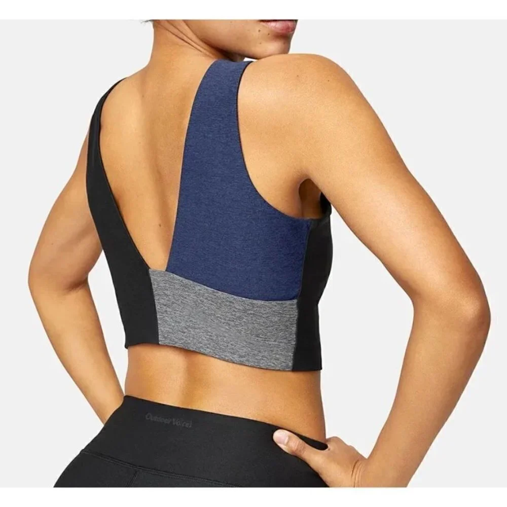 Outdoor Voices Venus Crop Top Size Med Color Block Light Support B26